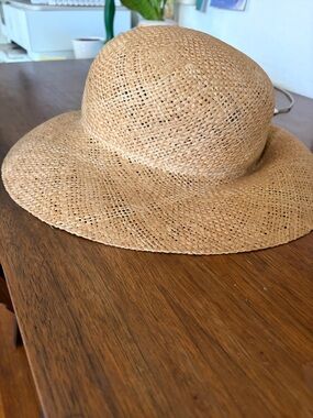 rag & bone Natural Straw Wide-Brim Sun Hat